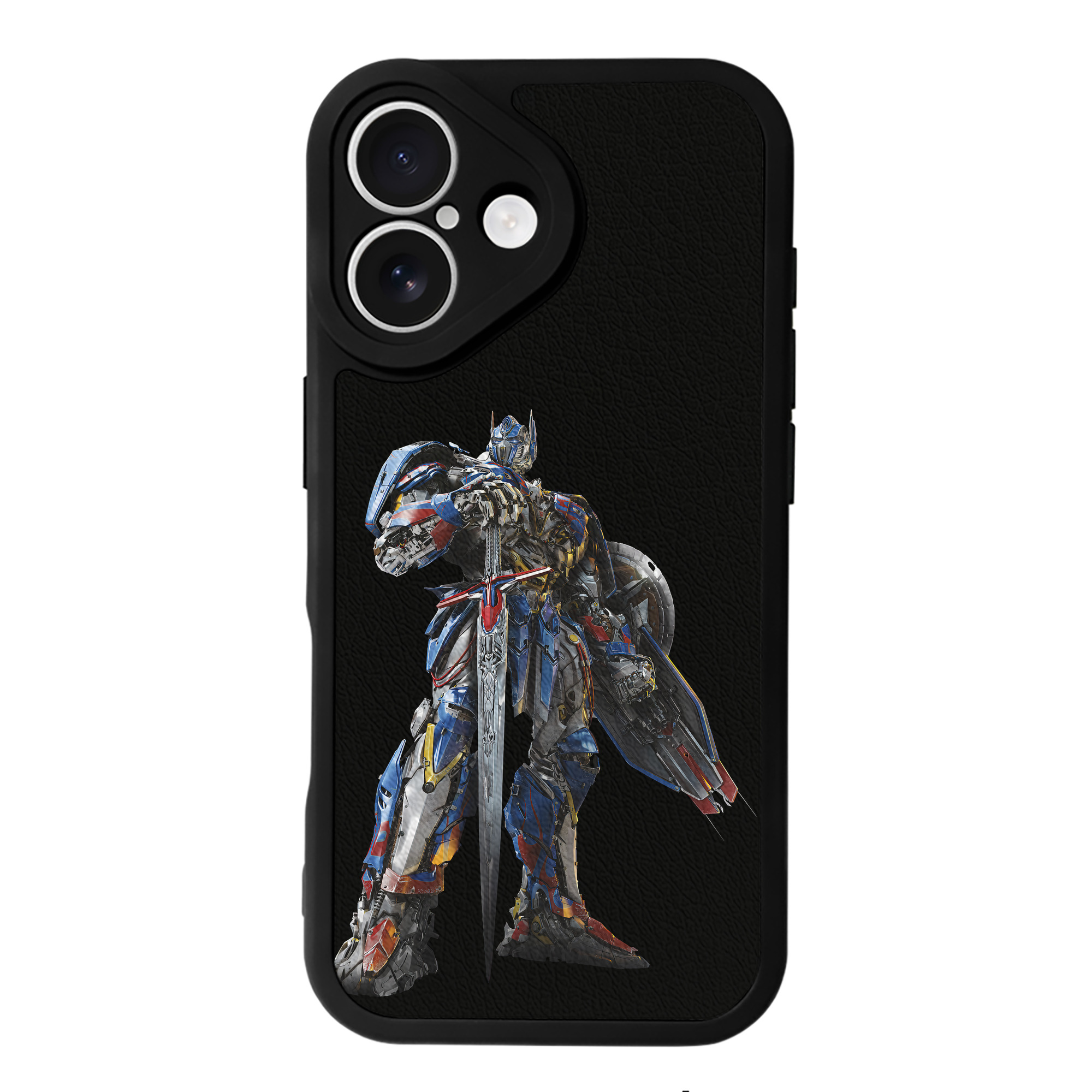 （画像用） Transformers トランスフォーマー 【iPhone 16シリーズ対応】シリコンスマホケース（レザー調） 材質：シリコン